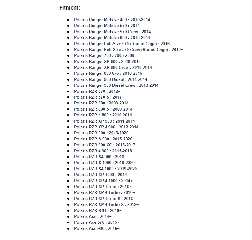 SuperATV 1.75" Side View Mirrors Pair for Arctic Cat Wildcat Trail Sport Prowler - Image 7