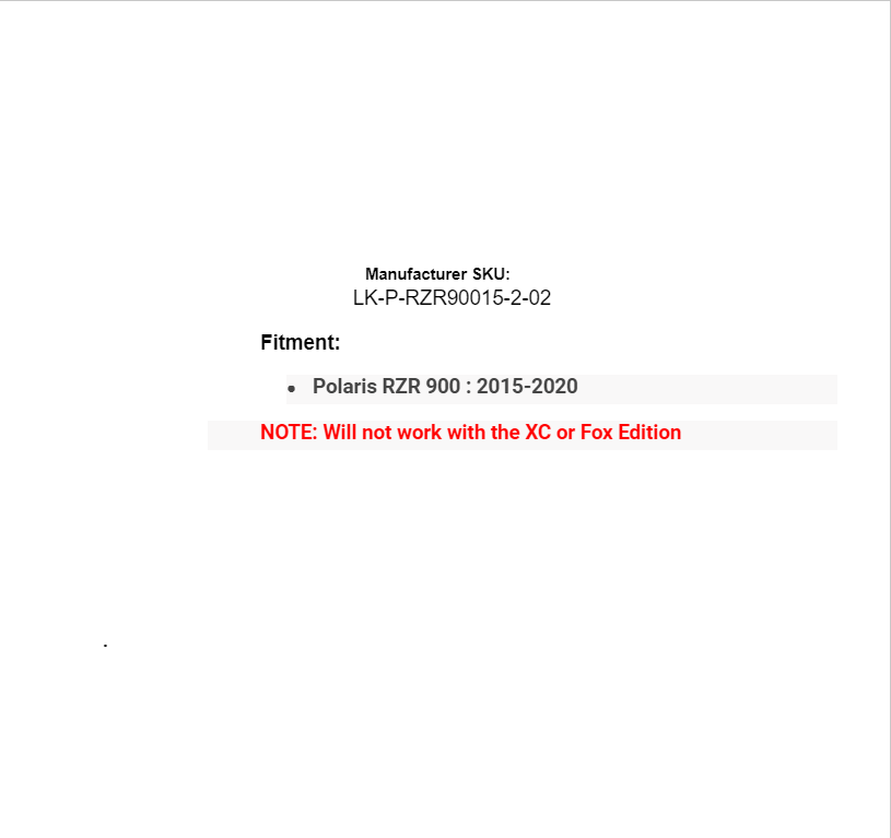 SuperATV Heavy Duty 2" Inch Suspension Lift Kit for 2015-2020 Polaris RZR 900 - Image 7