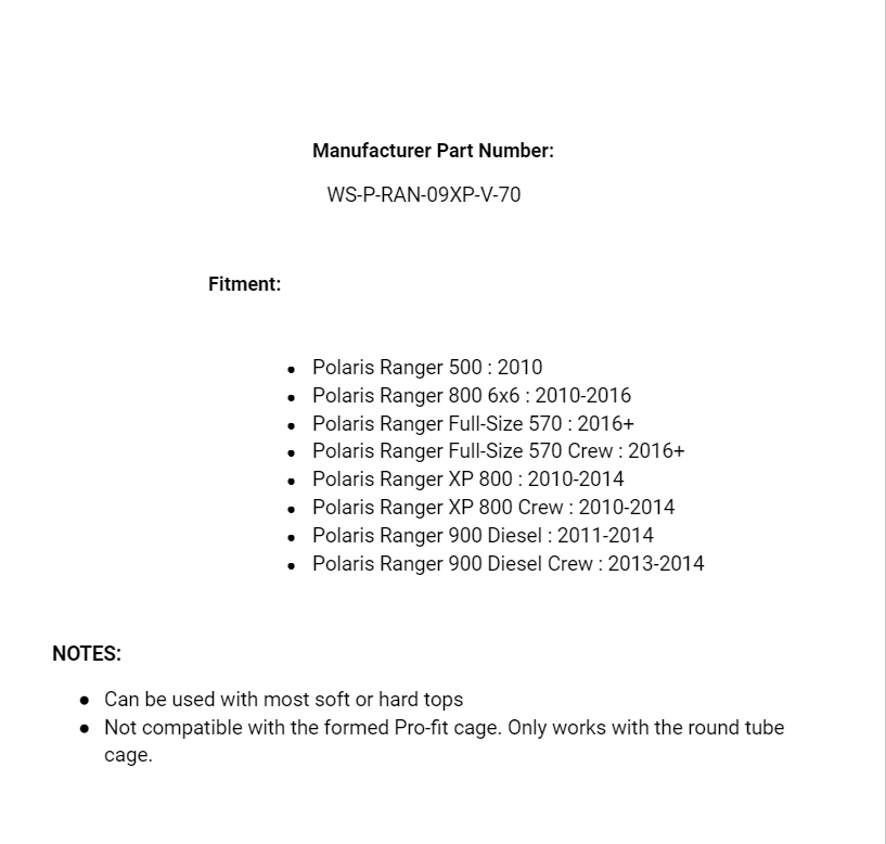 SuperATV Scratch Resistant Vented Full Windshield for Polaris Ranger XP 800/ 570 - Image 7