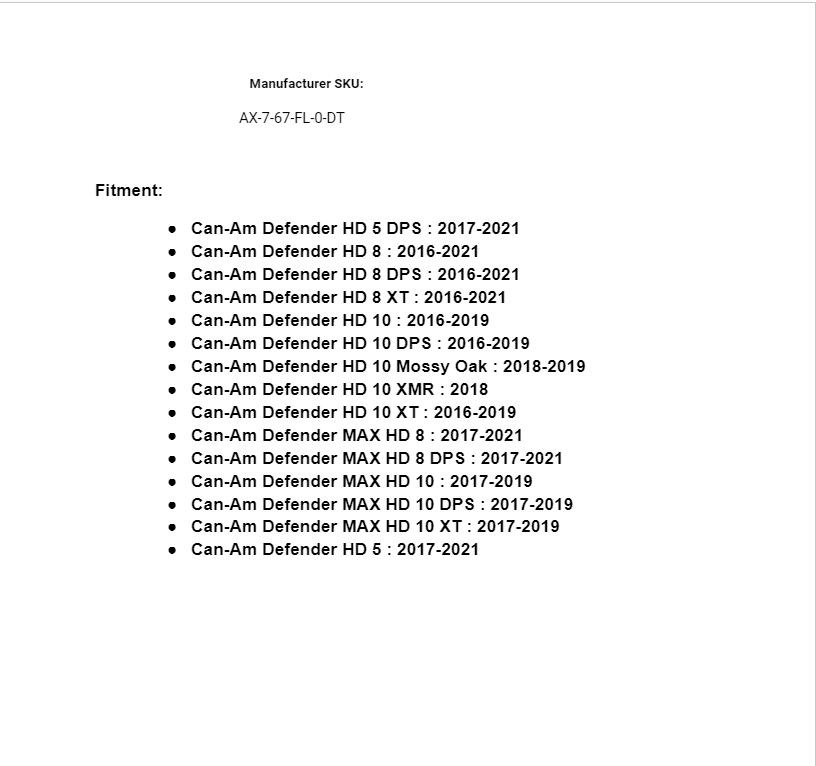 SuperATV Rhino 2.0 Front-Left Axle for Can-Am Defender/MAX HD 5/8/10 - Image 3