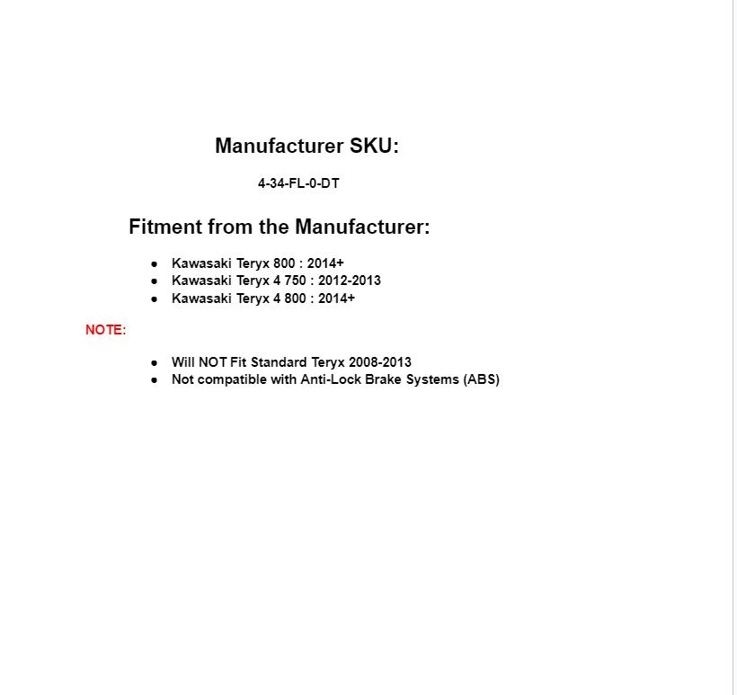 SuperATV Heavy Duty Rhino Front-Left Axle for Kawasaki Teryx 750 800 / 4 - Image 2