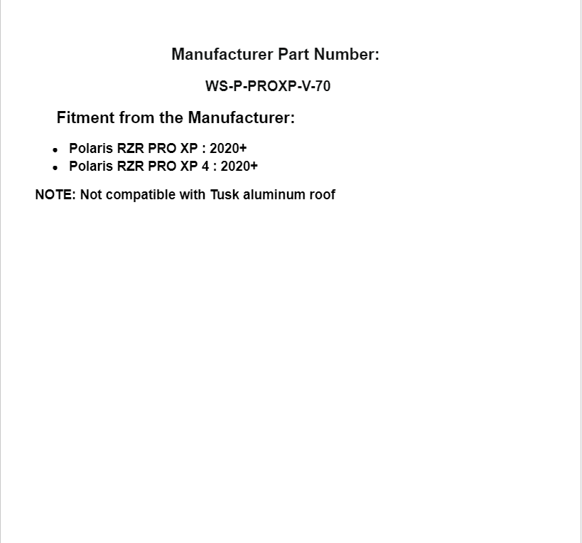 SuperATV Scratch Resistant Vented Full Windshield for Polaris RZR PRO XP / 4 - Image 5