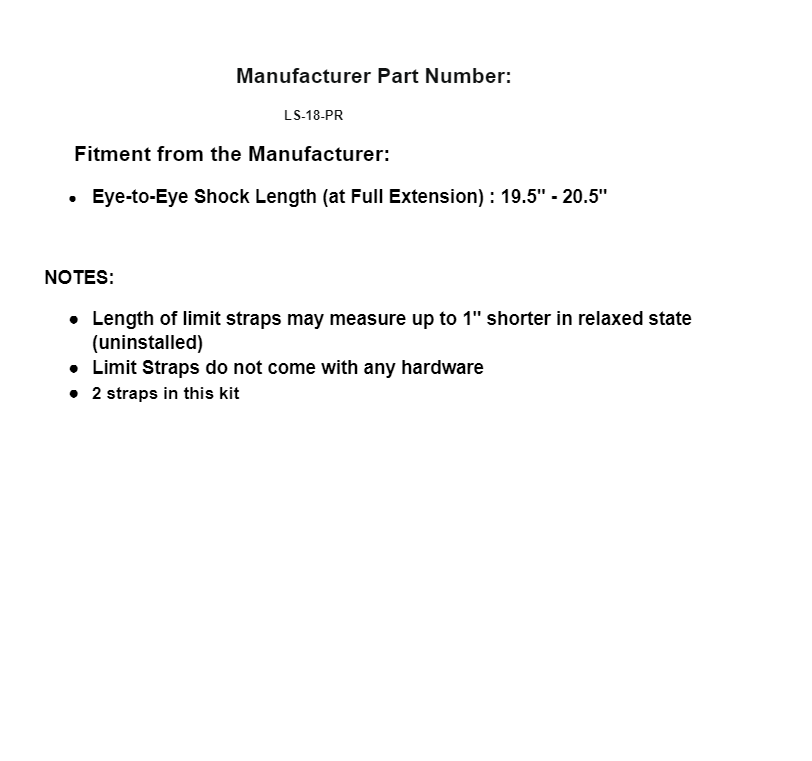 SuperATV 18-In Nylon UTV ATV A-Arm Suspension Limiting Straps Rated To 7000 lbs - Image 4