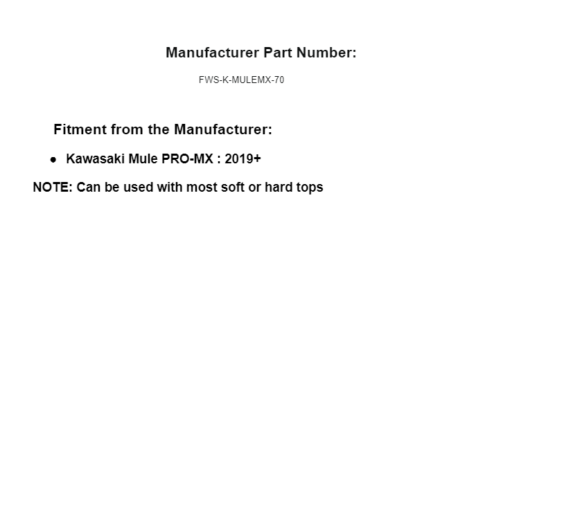 SuperATV Scratch Resistant Flip Windshield For Kawasaki Mule PRO-MX 2019+ - Image 10