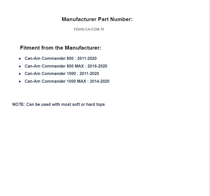 SuperATV Scratch Resistant Flip Down Windshield for Can-Am Commander (2011+) - Image 6