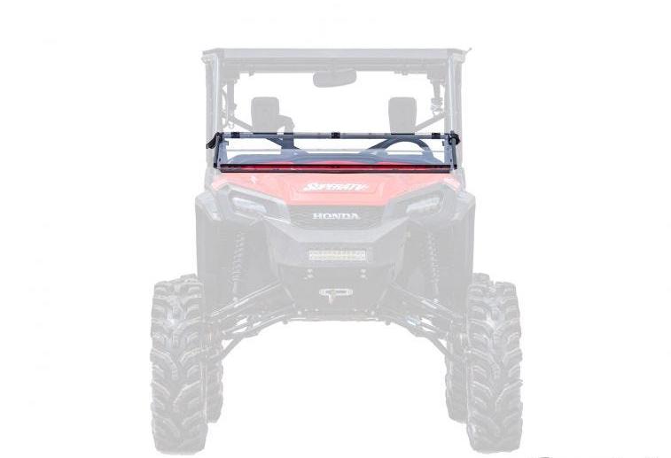 SuperATV Scratch Resistant Flip Down Windshield For Honda Pioneer 1000 / 1000-5 - Image 6