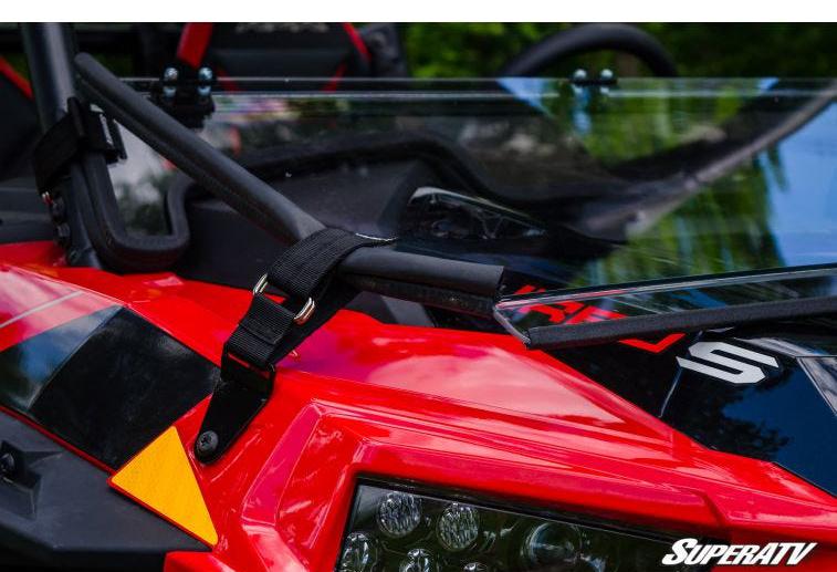 SuperATV Scratch Resistant Flip Down Windshield For Polaris RZR XP Turbo S/4 - Image 3