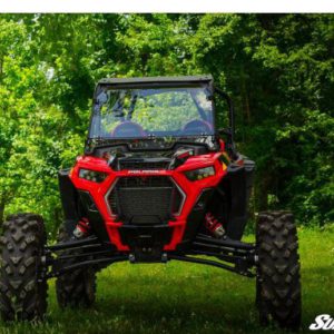 SuperATV Scratch Resistant Flip Down Windshield For Polaris RZR XP Turbo S/4