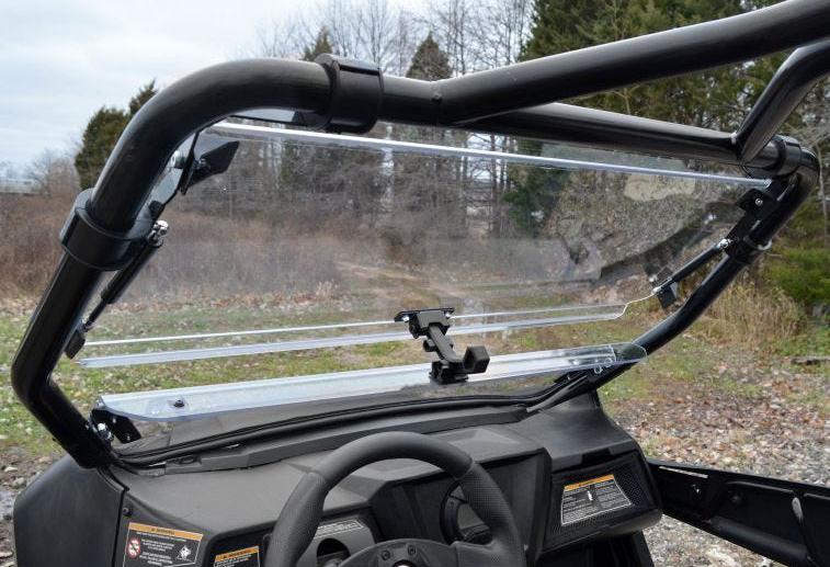 SuperATV Scratch Resistant Flip Windshield For Arctic Cat Wildcat Trail/ Sport - Image 4