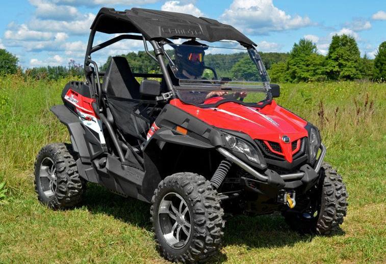 SuperATV Scratch Resistant Flip Windshield For CFMOTO ZForce - Image 3