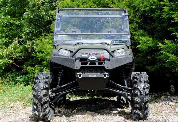 SuperATV Scratch Resistant Flip Windshield For Polaris Ranger 800 - Image 2