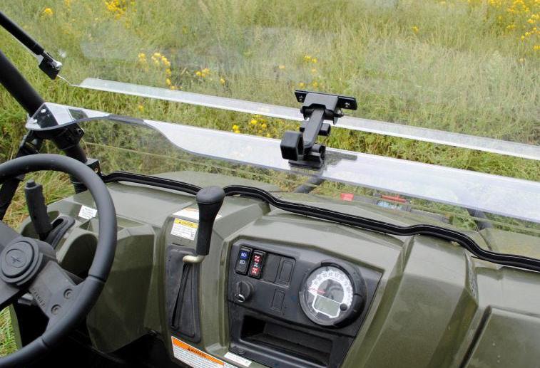 SuperATV Scratch Resistant Flip Windshield For Polaris Ranger 800 - Image 5