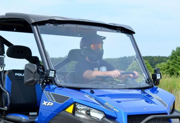 SuperATV Scratch Resistant Flip Windshield For Polaris Ranger XP 570/900/1000 - Image 4