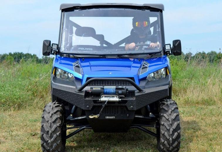 SuperATV Scratch Resistant Flip Windshield For Polaris Ranger XP 570/900/1000 - Image 3