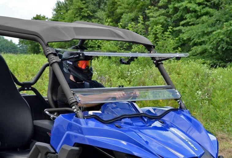 SuperATV Scratch Resistant Flip Windshield For Yamaha Wolverine - Image 5