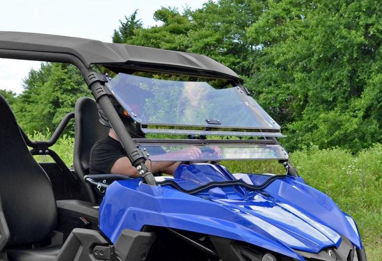 SuperATV Scratch Resistant Flip Windshield For Yamaha Wolverine - Image 3