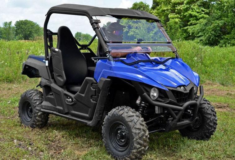 SuperATV Scratch Resistant Flip Windshield For Yamaha Wolverine - Image 2