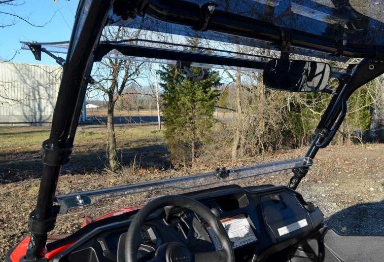 SuperATV Scratch-Resistant Flip Windshield For Honda Pioneer 1000 - Image 7