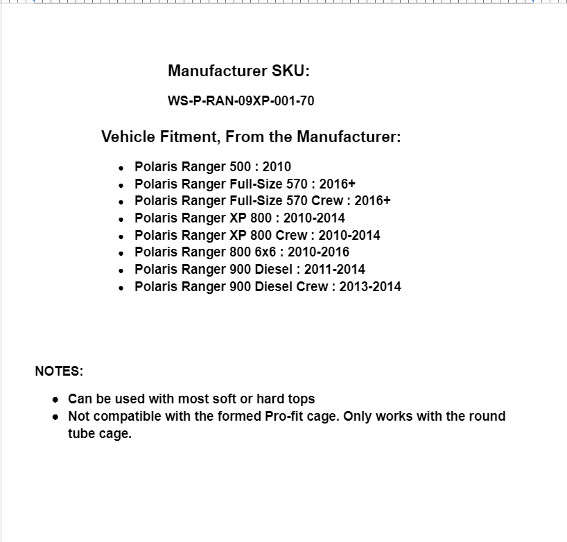 SuperATV Scratch Resistant Windshield for Polaris Ranger 500-900 - Image 5