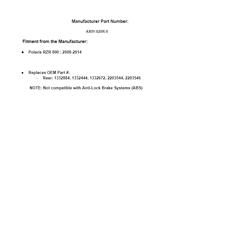 SuperATV Rhino 2.0 Heavy Duty REAR Axle for Polaris RZR 800 (2008-2014) - Image 3