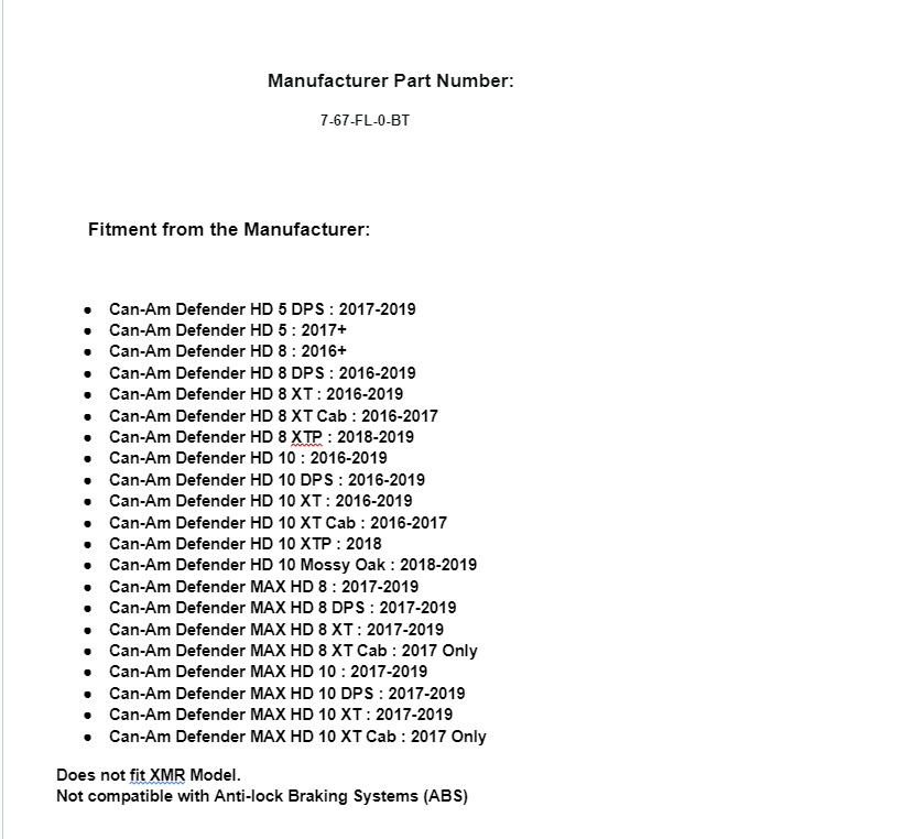SuperATV Rhino Front-Left Axle for Can-Am Defender HD 5 8 10 / MAX - Image 4