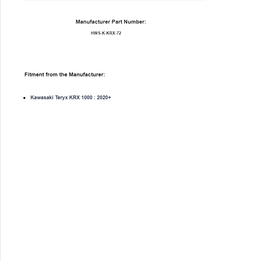 SuperATV Scratch-Resistant Light-Tint Half Windshield for Kawasaki Teryx 2020+ - Image 5