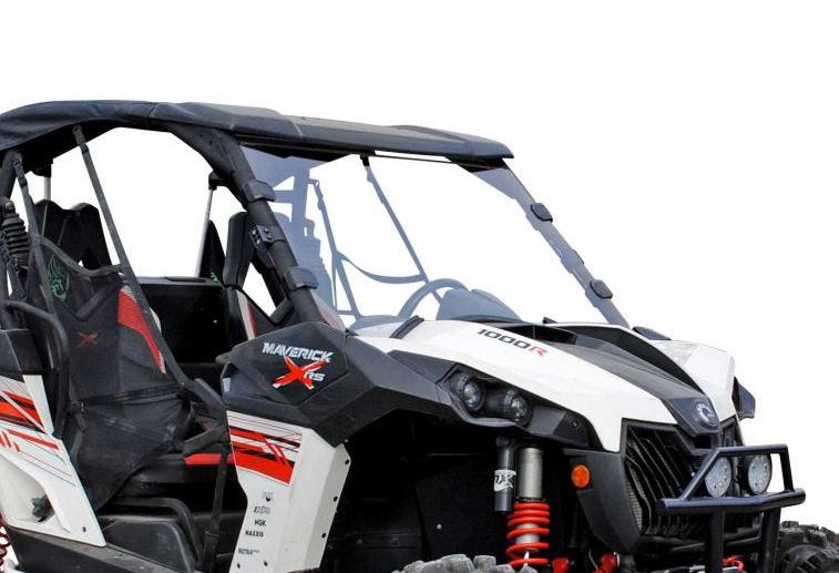 SuperATV Scratch Resistant Full Front Windshield for Can-Am Maverick - Image 2