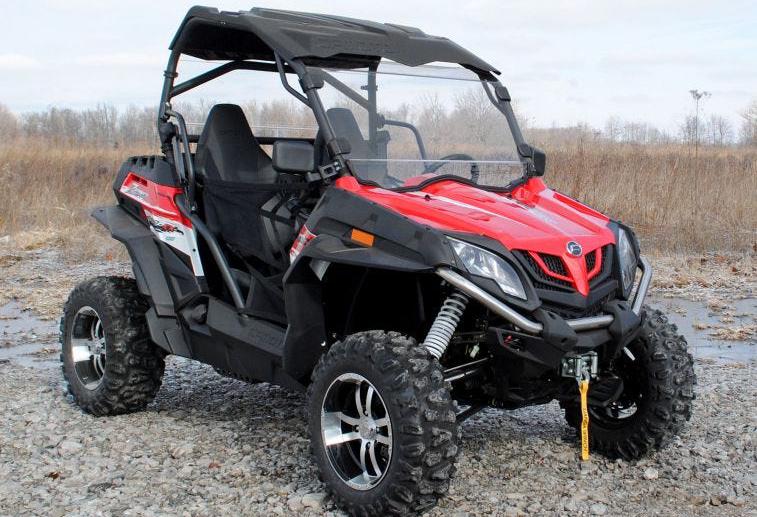 SuperATV Scratch Resistant Full Windshield For CFMOTO ZForce - Image 4