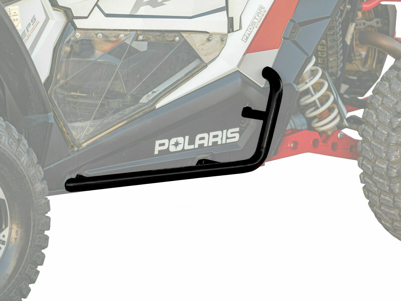 SuperATV Black Heavy Duty Nerf Bars for Polaris Gen 1000 / XP Turbo / 900 - Image 3