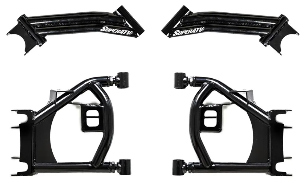 SuperATV High Clearance 1.5" Rear Offset A-Arms for Can-Am Maverick Trail 2018+ - Image 2