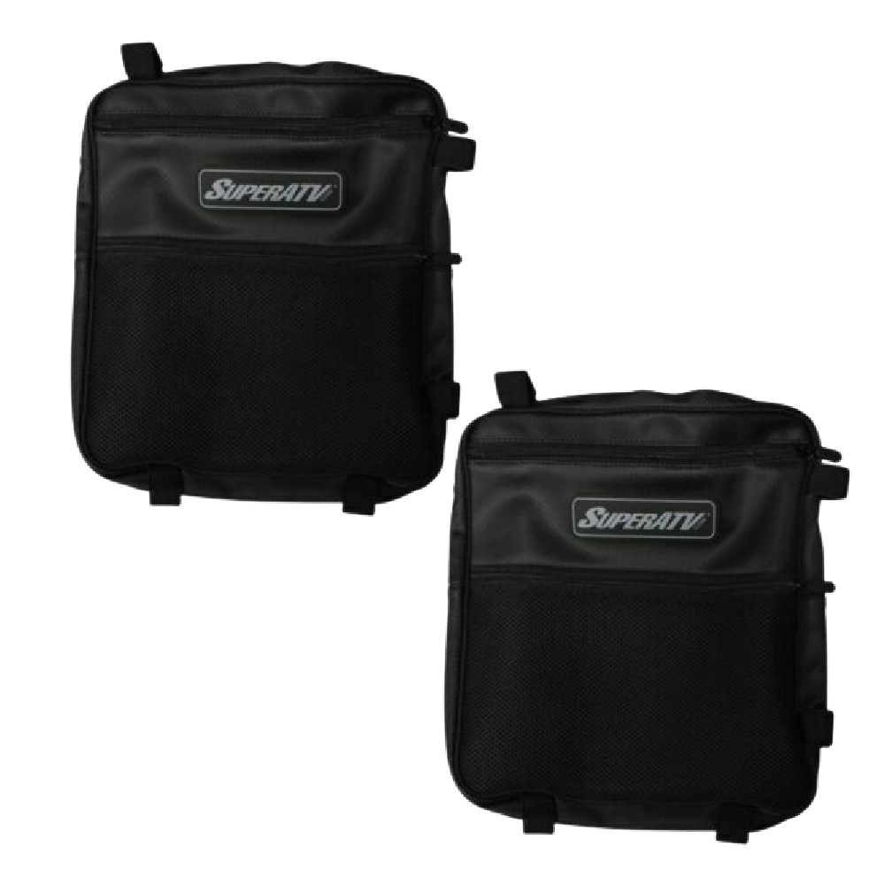 SuperATV Pair of Door Roll Cage Door Bags for Jeep Polaris UTV 1.5″1.