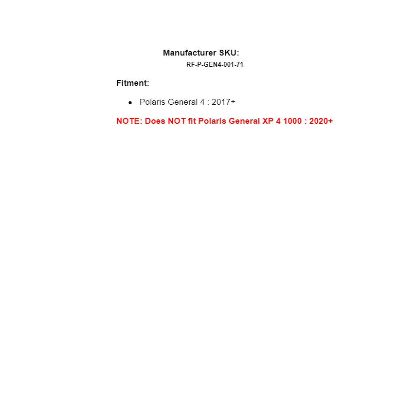 SuperATV Heavy Duty Tinted Polycarbonate Roof for Polaris General 4 Seater 2017+ - Image 7