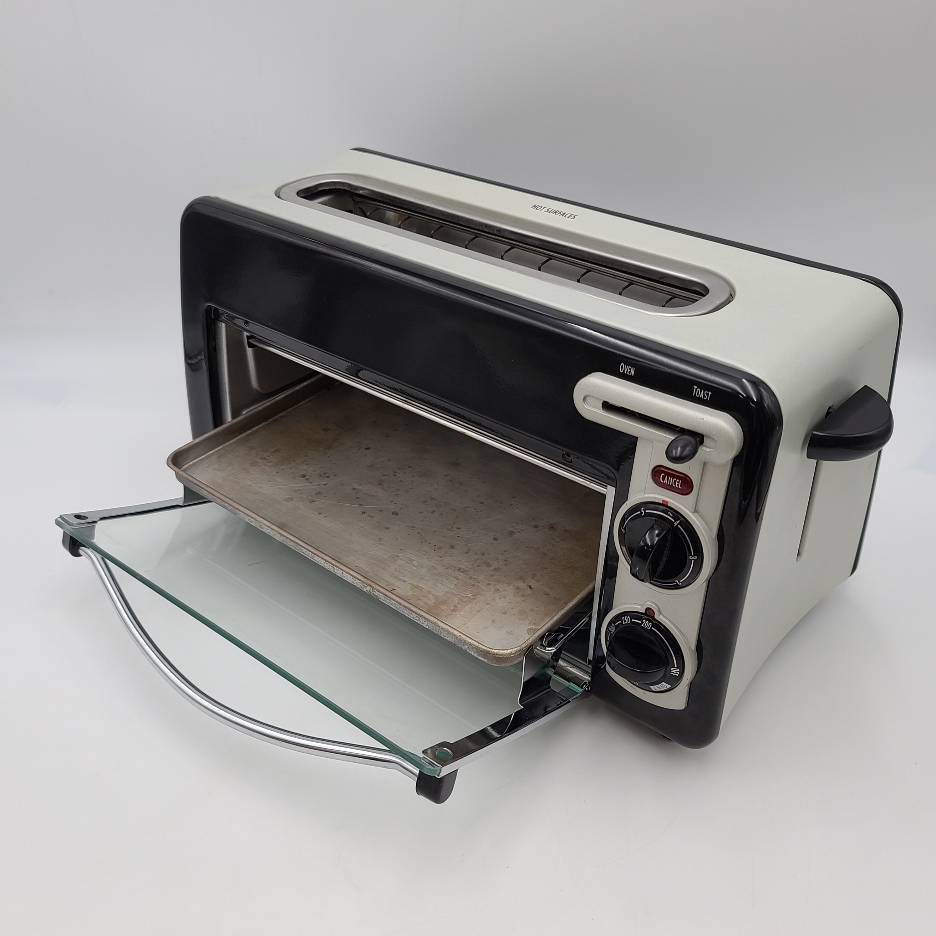 Hamilton Beach Toastation Oven 22708 Extra Wide 2 Slice Toaster Black And Silver Ebay 