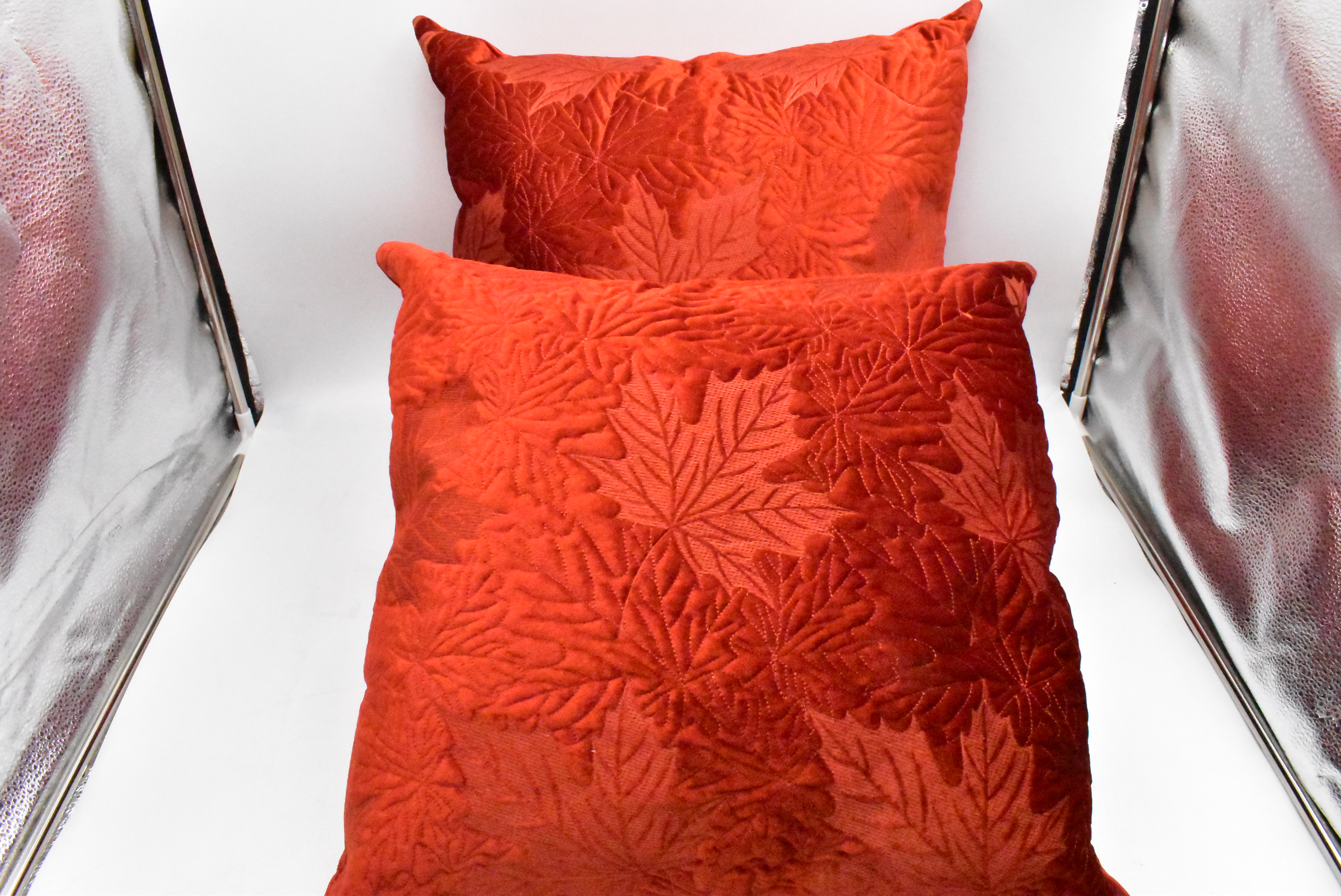 rust colored pillows