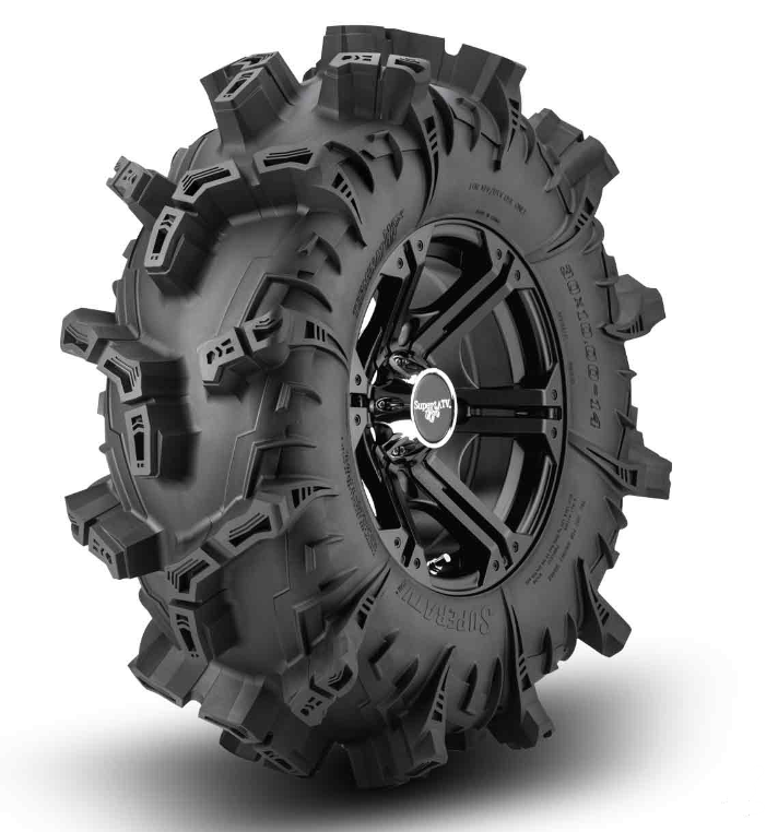 SuperATV Terminator Max 28X10-14 On Bandit H Rim 4/156 - Single Wheel