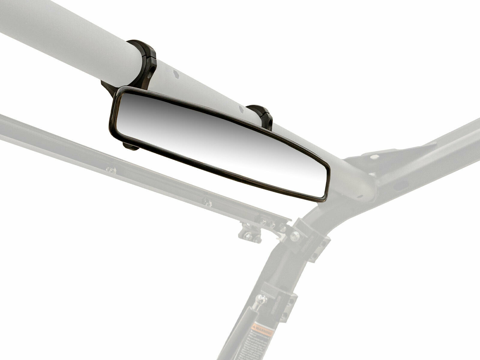 SuperATV 17" Curved Rear View Mirror for Hisun Sector / Strike / Can-Am 1.875''