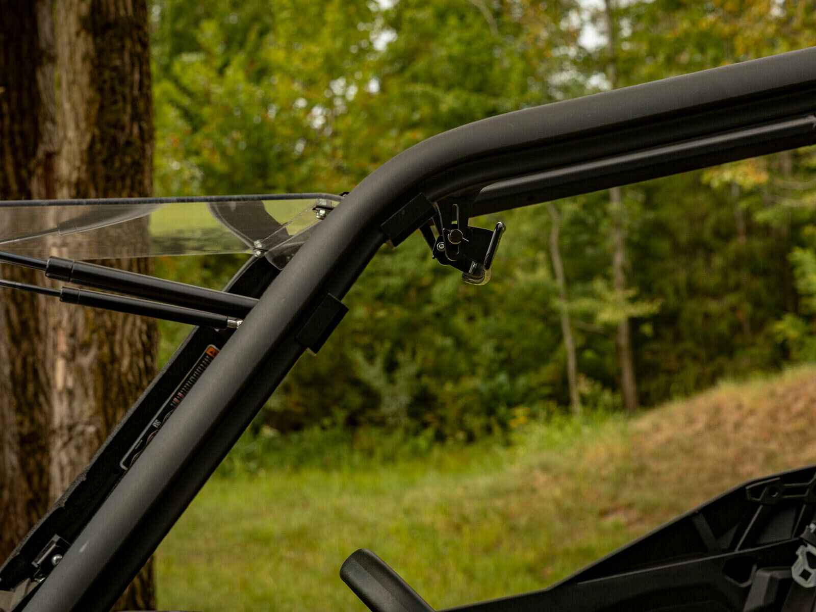 SuperATV 17" Curved Rear View Mirror for Hisun Sector / Strike / Can-Am 1.875'' - Image 4