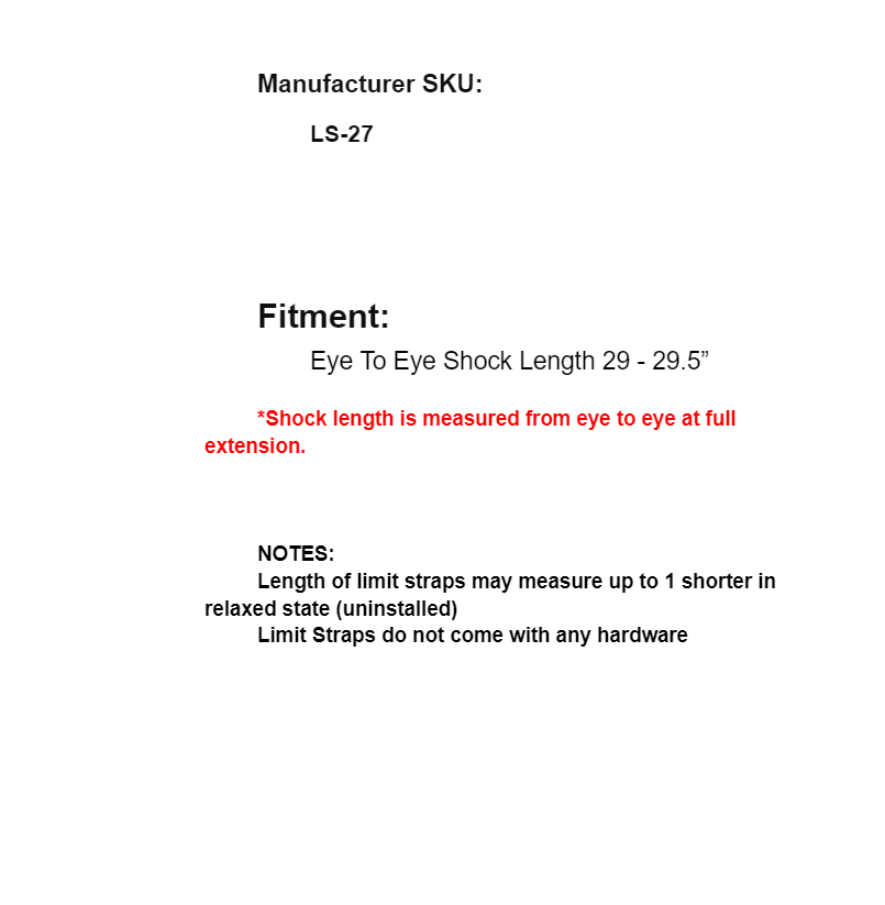SuperATV 27" Nylon Single Limiting Strap Up To 7000 lb for UTV Polaris RZR - Image 3