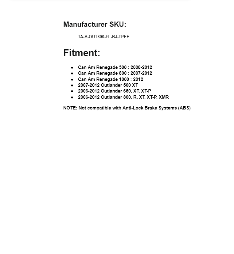 SuperATV Rhino Heavy Duty Front Left Axle for Can-Am Renegade 2006-2012 - Image 4