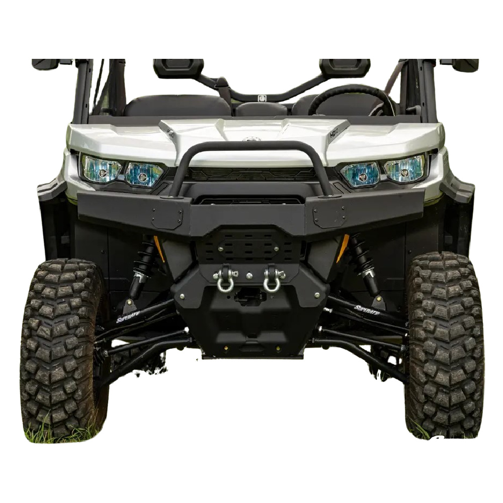 SuperATV Black Front High Clearance 2" Offset A-Arms for Can-Am Defender HD/MAX