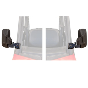 SuperATV Side View Mirrors for Polaris/ Can-Am With Pro-Fit Cage - Pair