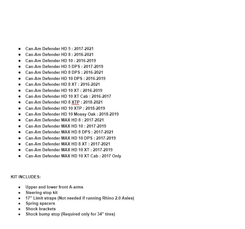 SuperATV BFT Suspension Lift Kit for Can-Am Defender HD / MAX - Image 8