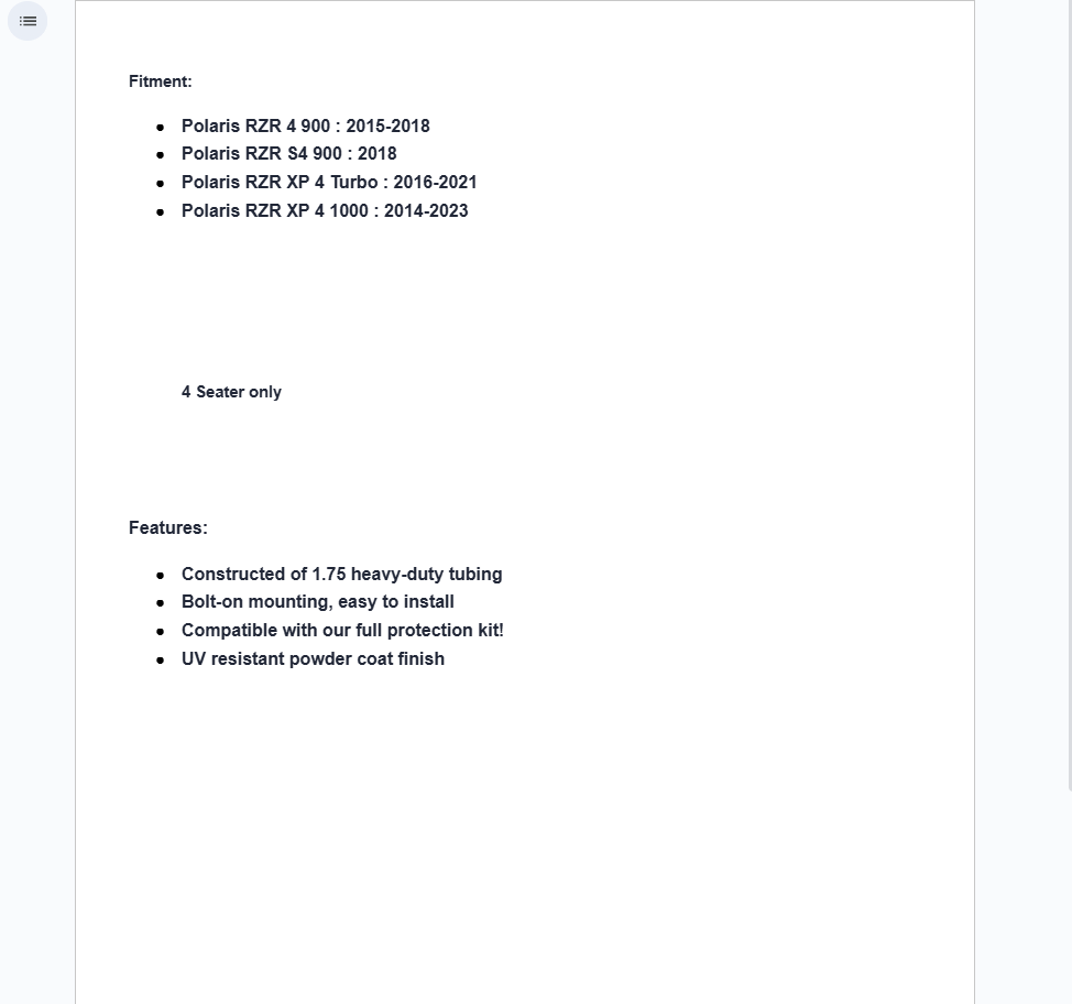 SuperATV Nerf Bars for Polaris RZR XP4 Turbo/S4 900/4 900/XP4 1000 - Image 7