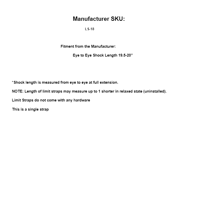 SuperATV 18'' Nylon Single Limiting Strap Up To 7000 lb for UTV Polaris RZR - Image 6