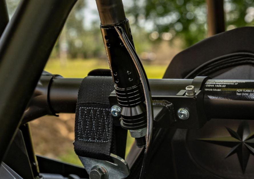 SuperATV Whip Light Mounting Bracket for 1.75" UTV Horizontal Roll Cage - Pair - Image 3