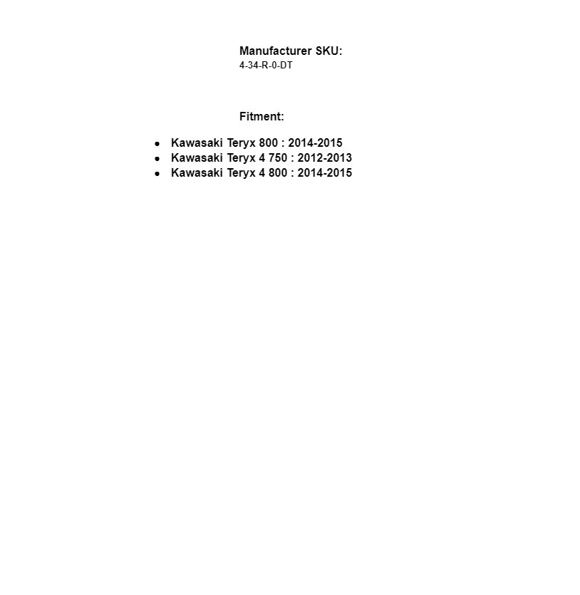 SuperATV Rhino Rear Heavy Duty Axle for Kawasaki Teryx 750 '12-'13 800/4 '14-'15 - Image 2