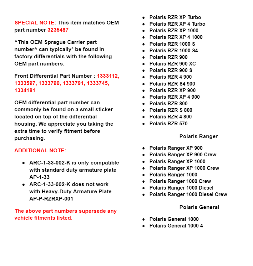 SuperATV Aluminum Sprague Carrier Roller Cage for RZR Ranger General - Image 4