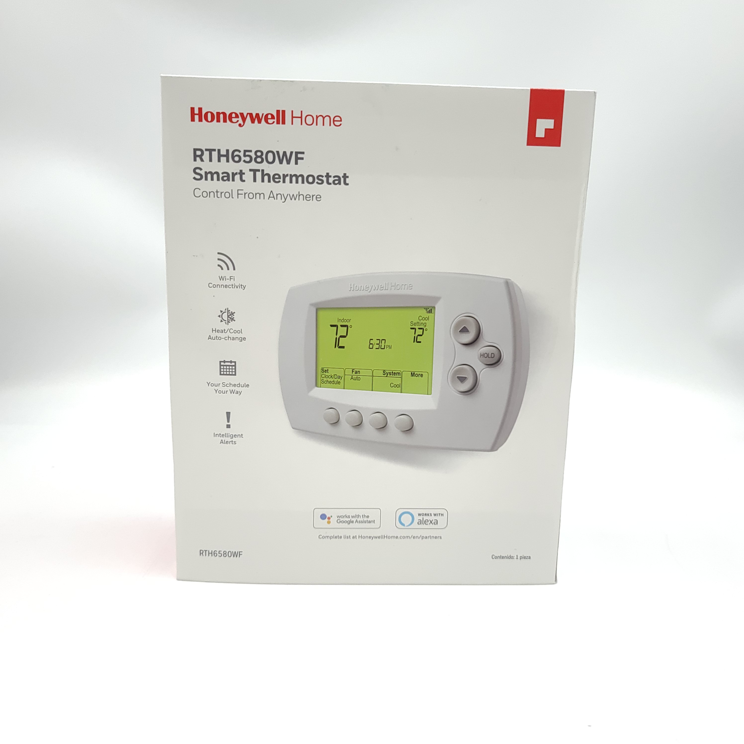 Honeywell Home Wi Fi 7 Day Programmable Smart Thermostat With Digital Backlit Display Rth6580wf 7654