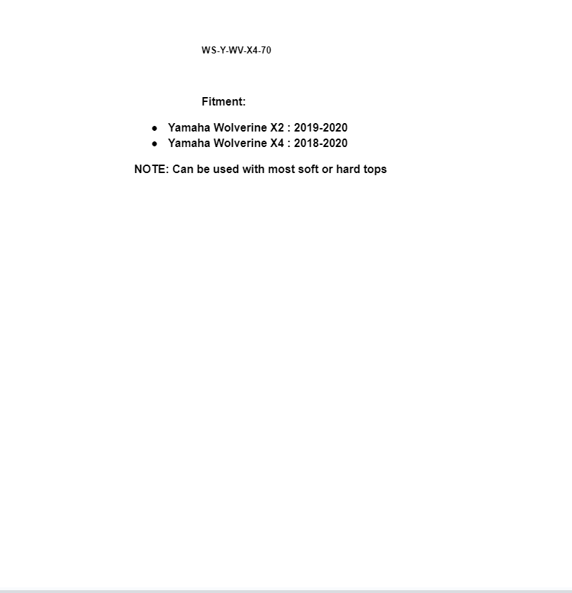 SuperATV Full Front Windshield for Yamaha Wolverine X2 / X4 - Image 6