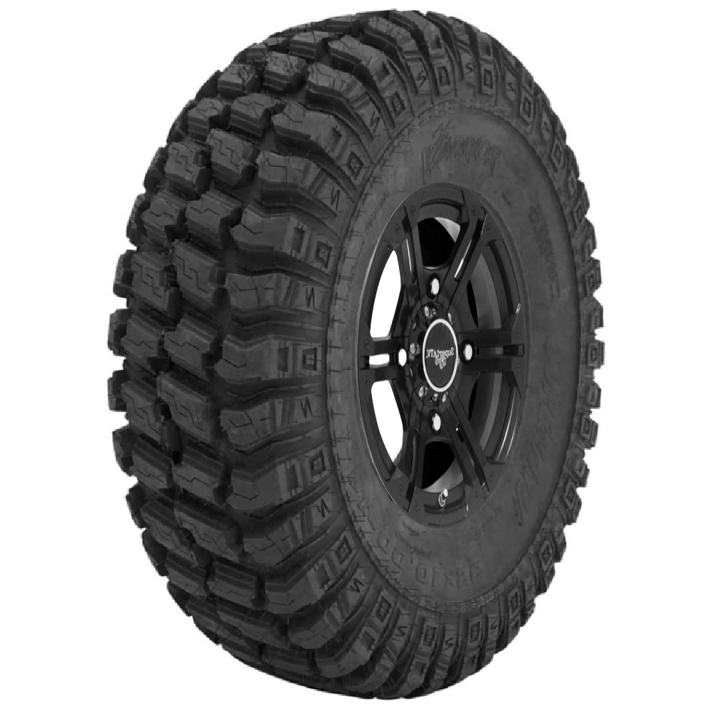 SuperATV AT Warrior 30x10-14 Tire Mounted On Bandit H-Series Black 4/156 Wheel
